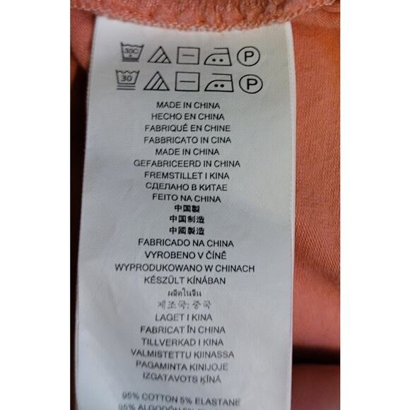 Michael Kors Orange Ruched Tank Top Sz Medium Flattering Postpartum Longline - Picture 9 of 10